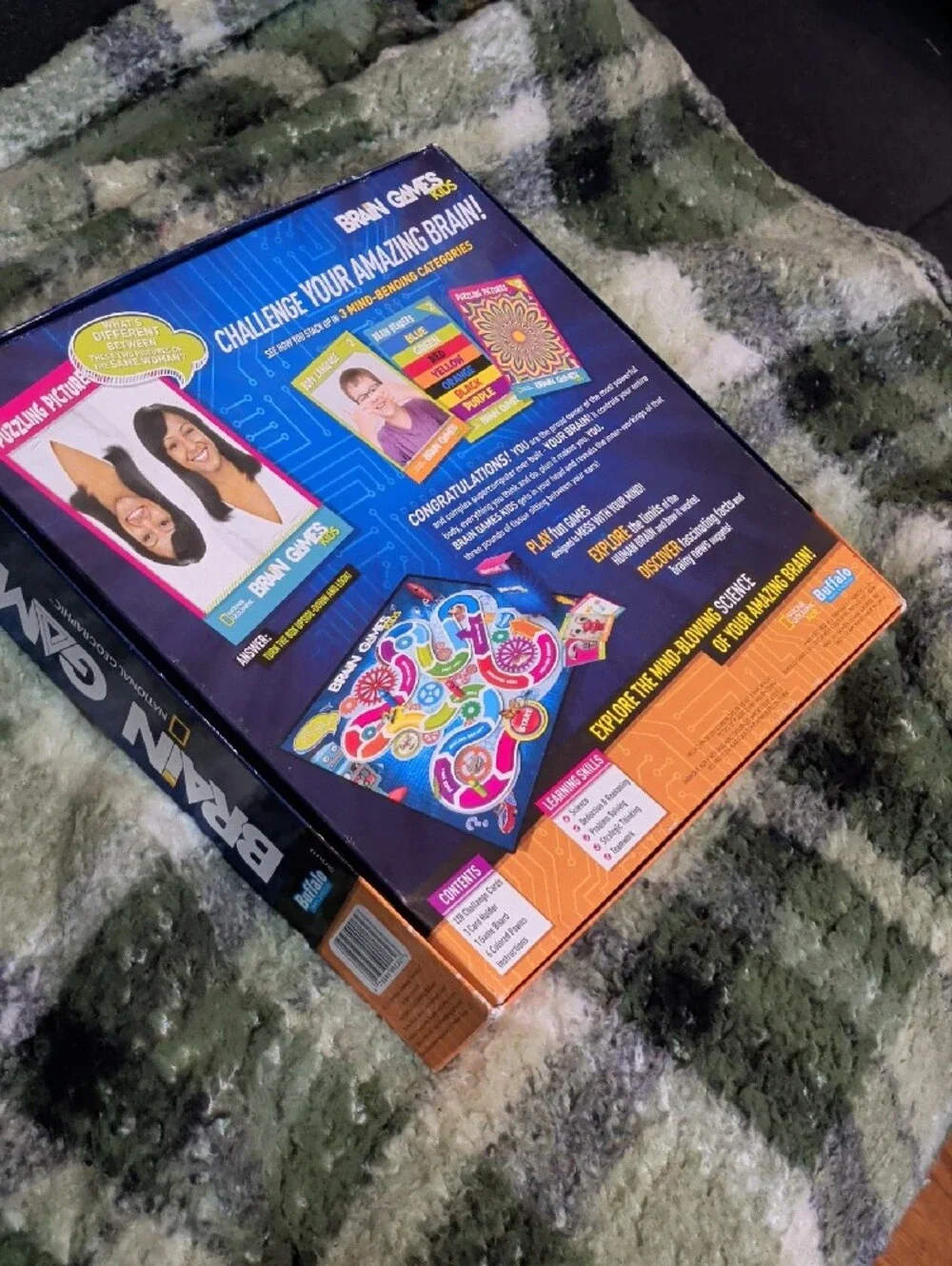 National Geographic Brain Games Kids Board Game - Blue & Yellow